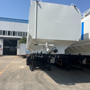 Semirremolque de 3 Ejes y 30 Toneladas para Transporte de Alimentos a Granel, Remolque de Descarga de Alimentos para Pollos, Precio de Fábrica - Product Image 4