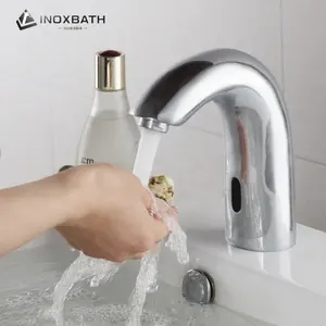 Automatic Sink Mixers Tap Hands Free Infrared Water Tap Inductive Basin Faucet Bathroom Touchless Sensor Faucet