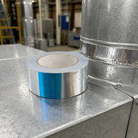 Ruban adhésif en aluminium flexible argenté à haute adhérence et facile à déchirer pour les besoins d'emballage et de conditionnement