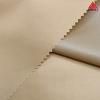 190T polyester pongé léger imperméable-pu-tissu conception personnalisée vêtements tissu