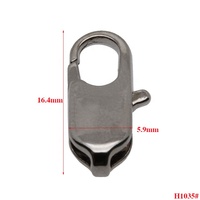 Vente en gros de mini mousquetons en acier inoxydable Bijoux de haute qualité Bracelet Collier Boucle de perroquet Mousqueton à ressort en métal pour le bricolage