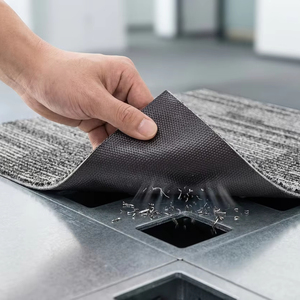 Dalles <span class=keywords><strong>de</strong></span> moquette à dos magnétique pour plancher surélevé en acier, sans colle, revêtement <span class=keywords><strong>de</strong></span> <span class=keywords><strong>sol</strong></span> <span class=keywords><strong>de</strong></span> bureau, installation facile, moquette carrée 50*50cm - Product Image 1