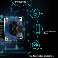 Módulo de cámara Cmos gran angular con controlador gratuito OEM ELP CAM Mini Cámara USB para sistema de seguimiento ocular
