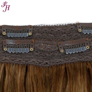 Extensiones de Cabello Humano con Clip FH One Piece, Coloridas # Extensiones de Cabello con Clip de 8 y 24 Pulgadas, Cabello Natural con Cutícula Alineada - Product Image 5