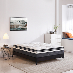 Đồ nội thất Nữ Hoàng Vua Kích thước colchones phòng ngủ khách sạn chỉnh hình giường Bộ nhớ bọt Latex nén cuộn lên Túi mùa xuân nệm - Product Image 6