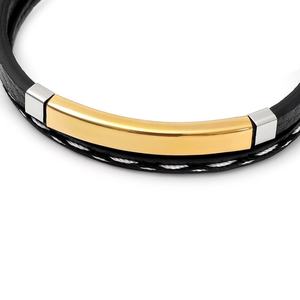 Pulsera de Cuero PU con Grabado Personalizado de Logotipo, Placas de Acero Inoxidable para Estampado, Dije de Barra, Pulsera para Parejas - Product Image 4