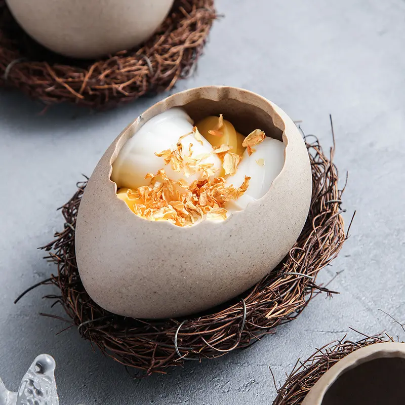 Mangkuk telur burung kreatif, aksesori peralatan makan, dekorasi dapur ruang makan, mangkuk mie keramik, mangkuk makanan penutup