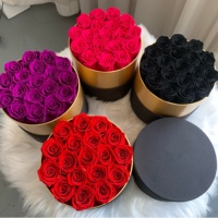Lovebay Fleurs Éternelles en Gros pour Noël – Roses Éternelles Préservées, Fleurs Préservées à Longue Durée de Vie, Rose Éternelle Préservée dans une Boîte