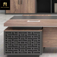 Meubles en bois personnalisables au design moderne et luxueux Table de PDG Boss Smart L Shape Home Executive Office Desk