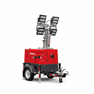 Torre de Iluminación Diésel Perkins TPE UL134C 6KW 9m, Mástil Hidráulico Eléctrico Galvanizado, 4 X 500W LED, Torre Móvil con Remolque - Product Image 1