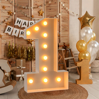 Boîte de remplissage lumineuse LED géante pour ballons numériques, cadre de ballons d'anniversaire, décorations de fête d'anniversaire, décorations de mariage pour enfants, baby shower