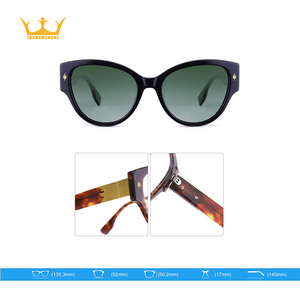 Nouvelles Lunettes de Soleil Polarisées 2025 Style Œil de Chat en Métal et Acétate de Haute Qualité, Unisexe, TAC, pour l'Extérieur, Tendance MA1454 avec Boîte - Product Image 4