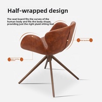 [En stock] Chaise de bureau pour ordinateur, support lombaire, dossier ergonomique, confortable pour une assise prolongée, chaise de bureau pour l'étude, en métal
