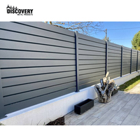 Clôture en aluminium sur mesure, panneaux de clôture à lattes pour jardin extérieur, panneaux de clôture à lattes en aluminium écologiques