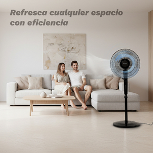 Pedestal <b>Fan</b> 60W 3 Speed <b>Remote</b> <b>Control</b> Timer Black - Product Image 5