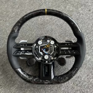 Volant en cuir personnalisé avec LED DOS pour Benz 2015-2021 W205 C300 E260 E300 S400 G350 GLA <span class=keywords><strong>43</strong></span> GT <span class=keywords><strong>AMG</strong></span> GLB GLC <span class=keywords><strong>SL</strong></span> - Product Image 6