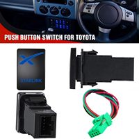 Interrupteur marche/arrêt STARLINK 12V avec voyant LED bleu, bouton poussoir 12V pour Toyota Sequoia Highlander Tacoma Tundra 4Runner RAVR Yaris