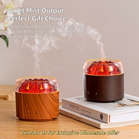 Diffuseur d'arômes de feu de bois OEM ODM, fabriqué en Chine, 160 ml, alimenté par USB, diffuseur d'aromathérapie pour feu de camp avec lumière nocturne