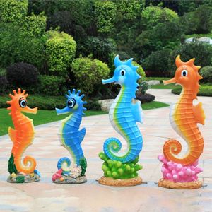 Zeester Schelp Conch Schildpad Vijverdecoratie Mariene Dierensimulatie Koraal Glasvezel Sculptuur Ornament Aangepaste Kleur - Product Image 4