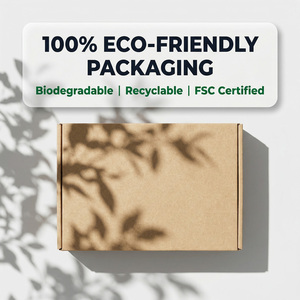 Boîte d'emballage personnalisée en carton kraft brun, livraison directe d'usine, pour petites entreprises, emballage plat pour envoi postal - Product Image 5