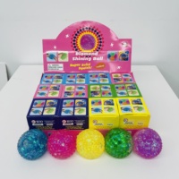 Balle anti-stress Maltose Diamond Shining Ball Super Solide Transparente Iridescente Scintillante à Picots pour Enfants et Adultes