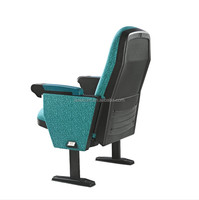 Chaises d'audience modernes LEADCOM LS-10604 avec dossier en polypropylène et revêtement en tissu pour les salles de conférence, les collèges, les écoles et les auditoriums