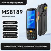Terminal portable Mindeo PDA, collecteur de données, pistolet de numérisation MS8189 noir, garantie 1 an, SDK inclus pour l'inventaire d'entrepôt
