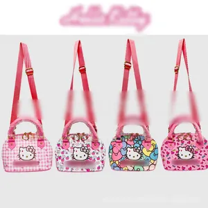 High Quality Wholesale Cartoon PU Leather Bags Kuromi KT My Melody Backpacks Kuromi Tote Handbag Kids Bag