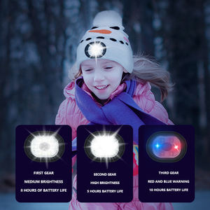 Bonnet personnalisé en gros de haute qualité Lumières Randonnée Camping Chapeaux Lampe <span class=keywords><strong>frontale</strong></span> Bluetooth Musique LED Enfants Bébé Enfants Bluetooth - Product Image 4