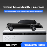 Mobil Retro untuk Speaker V5.3 dengan Lampu LED RGB AI Smart Wireless 5-10W Suara Hi-Fi Dekorasi Rumah Unik Hadiah untuk Pria