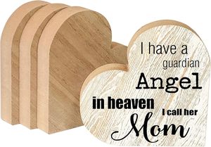 Thick <strong>Wooden</strong> Heart Blocks MDF Wood Heart Block <strong>Sign</strong> <strong>for</strong> DIY Painting Crafts Mother's Day Wedding Tabletop Centerpiece <strong>Home</strong> Decor - Product Image 4
