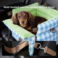 Nouveau Sac de Transport Portable de Luxe 2-en-1 pour Animaux de Compagnie 2026 – Coussin de Siège et Niche pour Chien, Sécurité Extérieure, Coton PP Imperméable