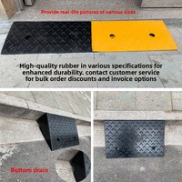Rampe de trottoir en caoutchouc robuste, antidérapante, avec rainure pour câbles, pour voitures, allées et garages – Vente en gros usine