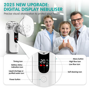 Nébuliseurs Accueil Dispositifs médicaux Handy Mist Inhaler Mesh Electric Digital Portable Manual Nebulizer - Product Image 2