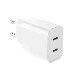 พอร์ตชาร์จสำหรับเดินทาง40W สองประเภท C, แบบพกพาปลั๊กแบบยุโรปปลั๊กอะแดปเตอร์ติดผนังแบบรวดเร็วพร้อม PD 3.0 OVP สำหรับโทรศัพท์15 16 PRO MAX - Product Image 3