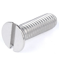 Din964 Slotted Raise Oval Head Screw A2-70 M6 70mm Din964 Slotted Raise Countersunk Head Screw Machine Screws
