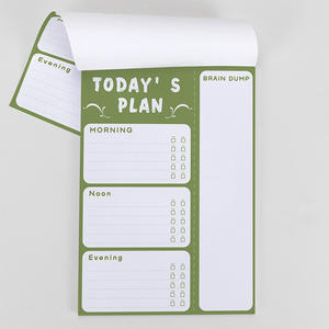 Aangepaste Minimalistische Tijdsectie Plakkerig Notitieblok Dagelijkse Planning Organizer Met <span class=keywords><strong>Checklist</strong></span> Notities Paper Blocnote Memo Pad Pad - Product Image 4