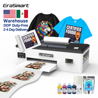 Imprimante DTF A3 EraSmart USA 33cm 1390 avec four de séchage pour films PET 13 pouces, idéale pour tous textiles et t-shirts