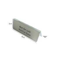Veuillez ne pas toucher aux étiquettes de signalisation, mini-panneaux personnalisés, cartes de table miniatures en acrylique double face pour réunions d'entreprise, modèle par