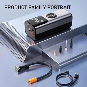 Áp lực cao không dây có thể sạc lại kỹ thuật số 150PSI Lạm Phát xe điện máy nén di động lốp máy bơm không khí lốp inflator - Product Image 5