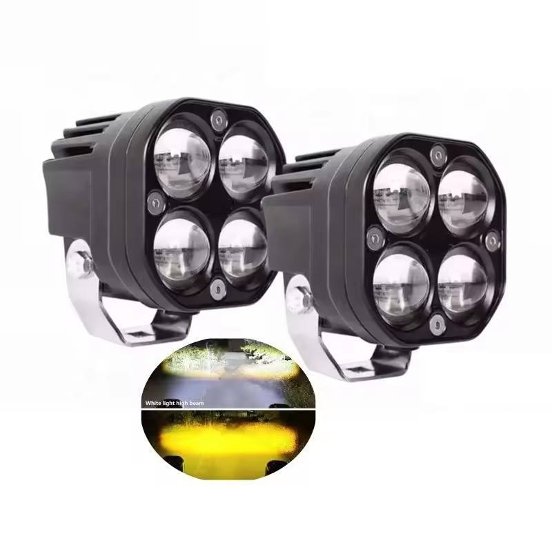 3 Inch 12V LED Work Light Pods White Amber Switchback Offroad Spot Beam Fog Lamp for Truck Jeep SUV Pickup A-Pillar Bumper