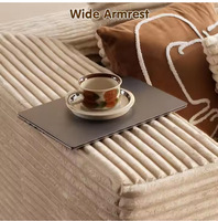 Canapé modulaire en L moderne sur mesure pour villa, avec mousse haute densité compressée sous vide et tissu en éponge, pour salon