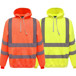 Sudadera Reflectante de Alta Visibilidad para Hombre – Sudadera Personalizada con Cierre de Cremallera, Ropa de Trabajo de Poliéster para Visibilidad Nocturna, Venta al Por Mayor OEM - Product Image 1
