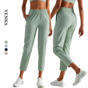 <span class=keywords><strong>Pantaloni</strong></span> della tuta larghi da <span class=keywords><strong>donna</strong></span> ad asciugatura rapida tinta unita protezione solare <span class=keywords><strong>pantaloni</strong></span> elastici a <span class=keywords><strong>vita</strong></span> alta a gamba larga <span class=keywords><strong>con</strong></span> <span class=keywords><strong>pantaloni</strong></span> da palestra tascabili da <span class=keywords><strong>donna</strong></span> - Product Image 1