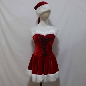 Disfraz de Santa Claus Sexy de Terciopelo Rojo para Mujer Adulta, Navidad, Cosplay, FCDR-032 - Product Image 2