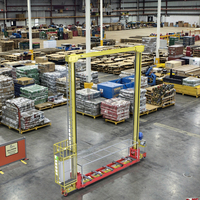 Équipement d'empilage de palettes à double colonne haute capacité pour le stockage industriel Grandes charges larges d'entreposage efficaces
