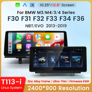 HFmidia 2026 ระบบลินุกซ์ใหม่ 10.25 นิ้ว หน้าจอบาง สำหรับ BMW ซีรีส์ 3 4 รุ่น M3 M4 F30 F36 เครื่องเล่นวิดีโอในรถยนต์แบบไร้สาย CarPlay - Product Image 2