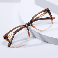 Monture de lunettes optiques carrée Partagas TR90 avec charnière à ressort, anti-lumière bleue, pour femmes