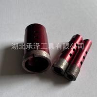 Foret de centrage Chengze pour le perçage du granit, du marbre, des carreaux, du béton et de la maçonnerie, 12mm-50mm, tige de 2.0mm, M10/M14/5/8-11, longueur 88mm