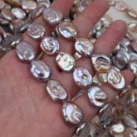 Perles d'eau douce naturelles baroques ovales irrégulières 13x17mm pour la fabrication de colliers, boucles d'oreilles et bijoux DIY
